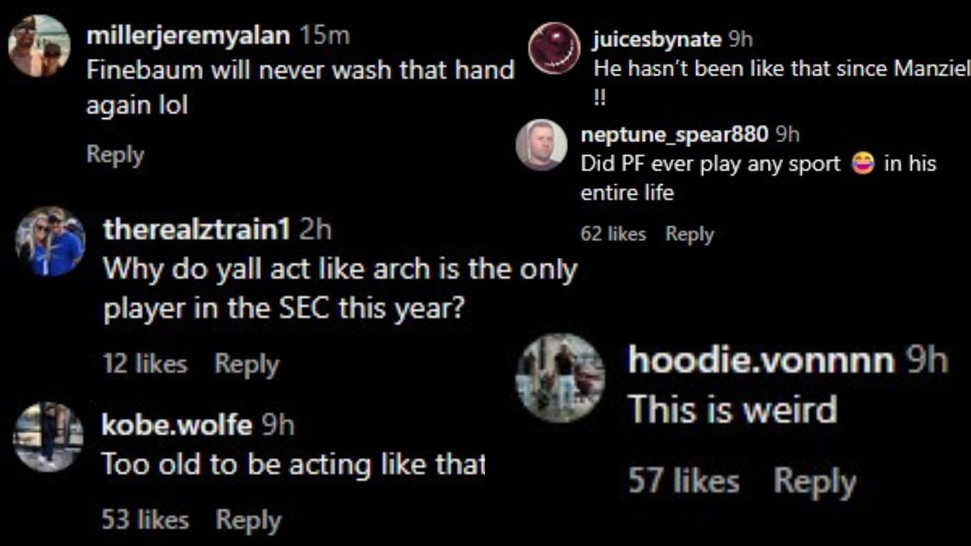 Image via the comments of the Instagram post.